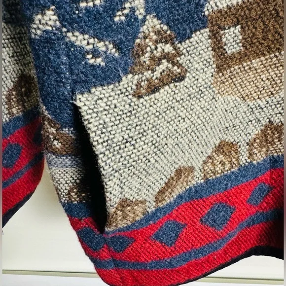 Vintage Sonoma Wool Blend Scenic Tapestry Jacket L - Picture 5 of 14